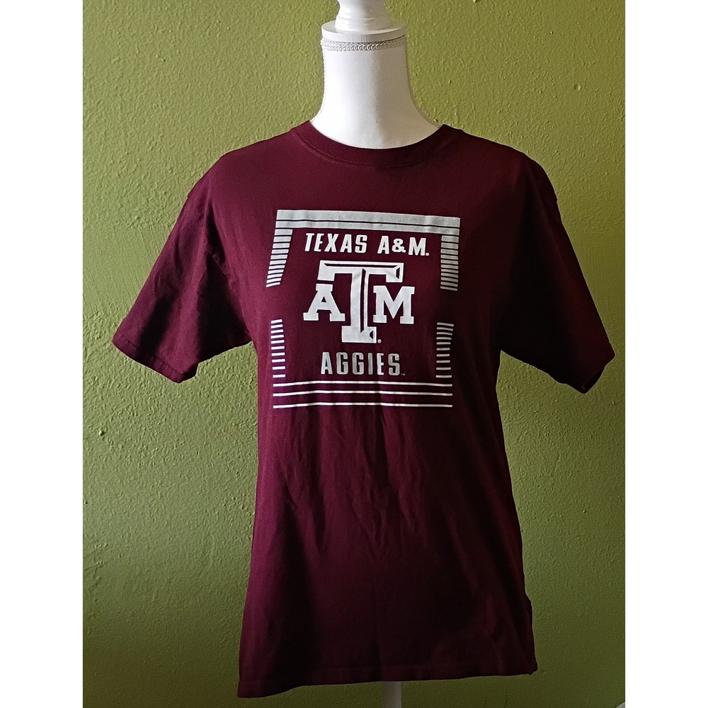 Texas A&M Aggies Collegiate Gameday Maroon Cotton T-Shirt Womens XL Extra Large